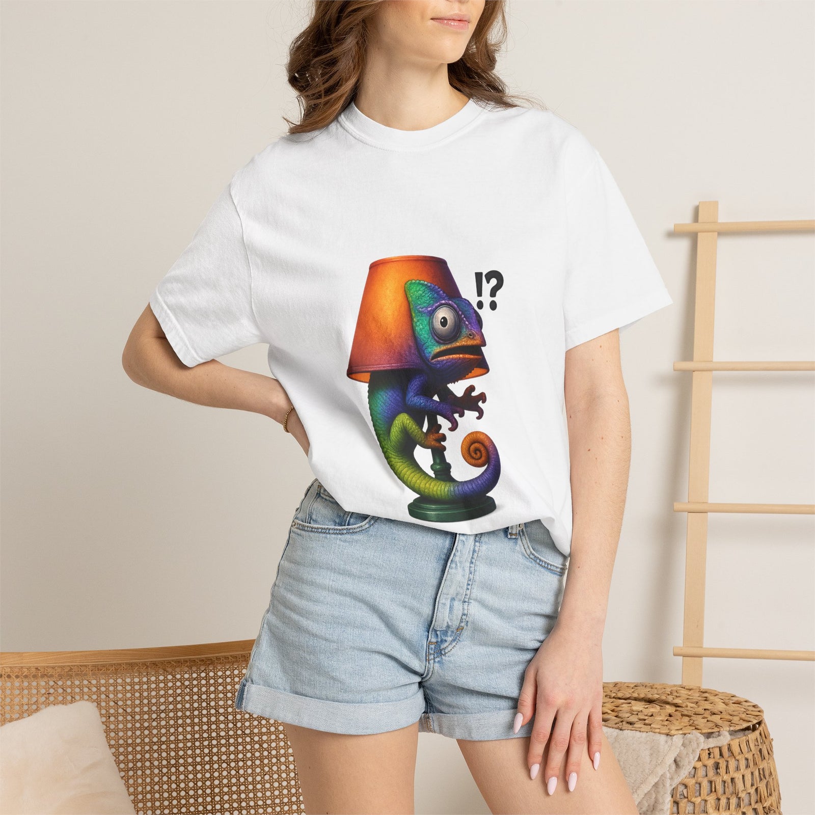 Meccha Chameleon Gaming Prop Hunt Tee - Hyper-Real 3D Fusion Object Tee