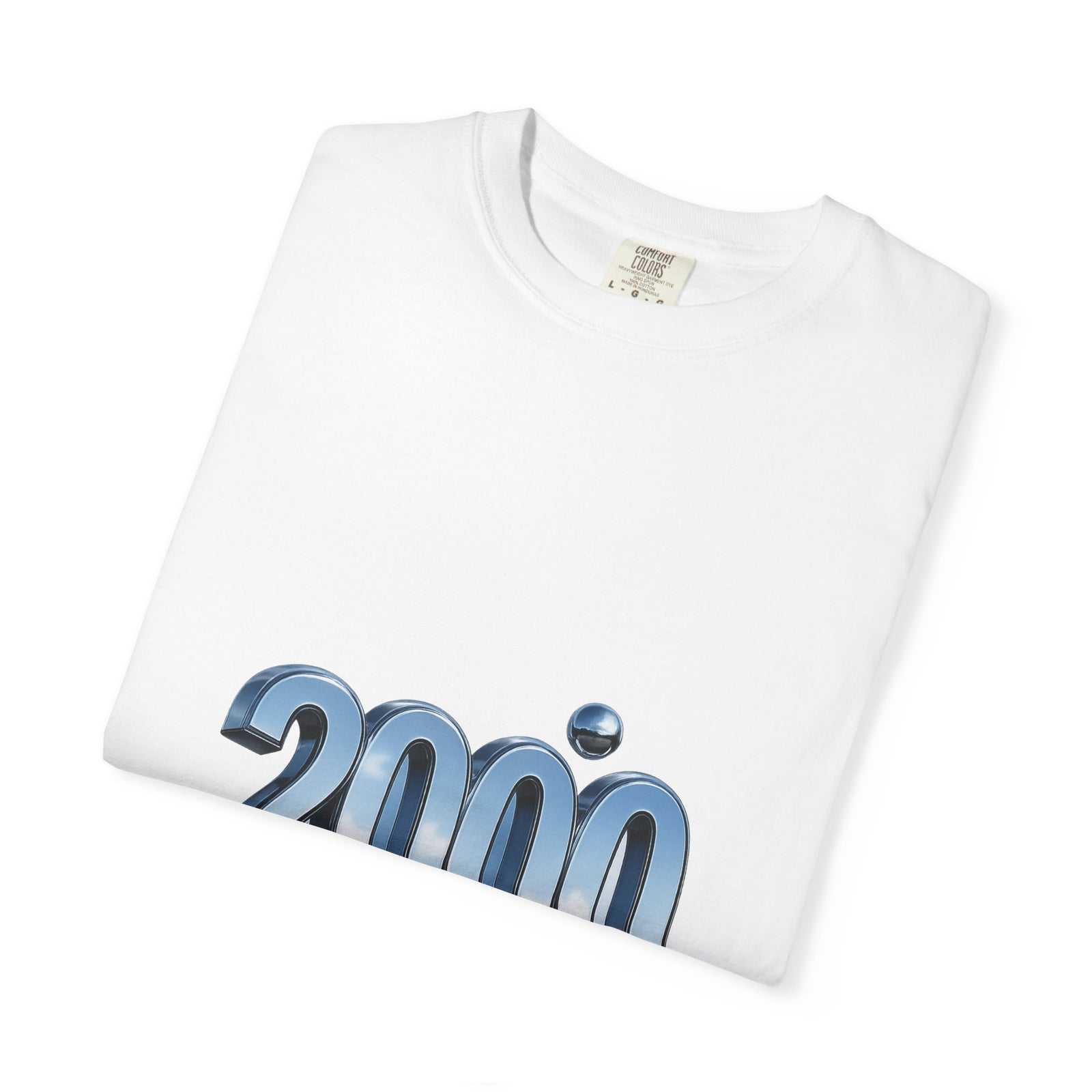 Chrome 2000 Numerals Graphic Tee, Liquid Metal Millennium Vibe