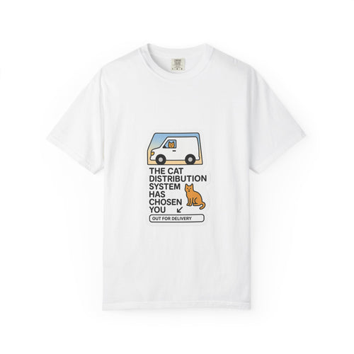 Cat Distribution System Graphic Tee, Chosen By A Stray Meme
