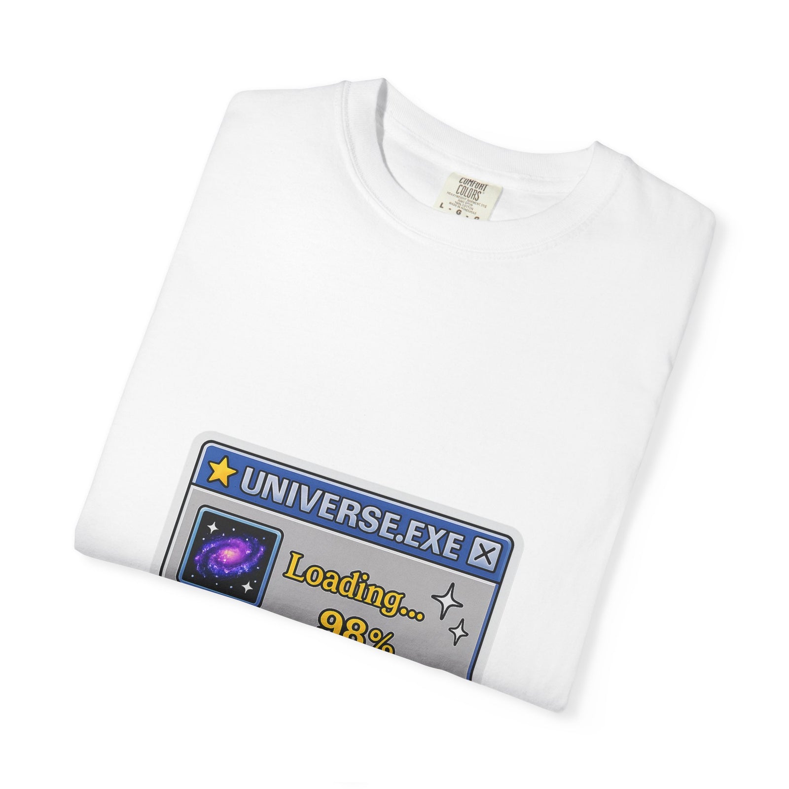 Universe.exe Loading Graphic Tee, Y2K Galaxy Download