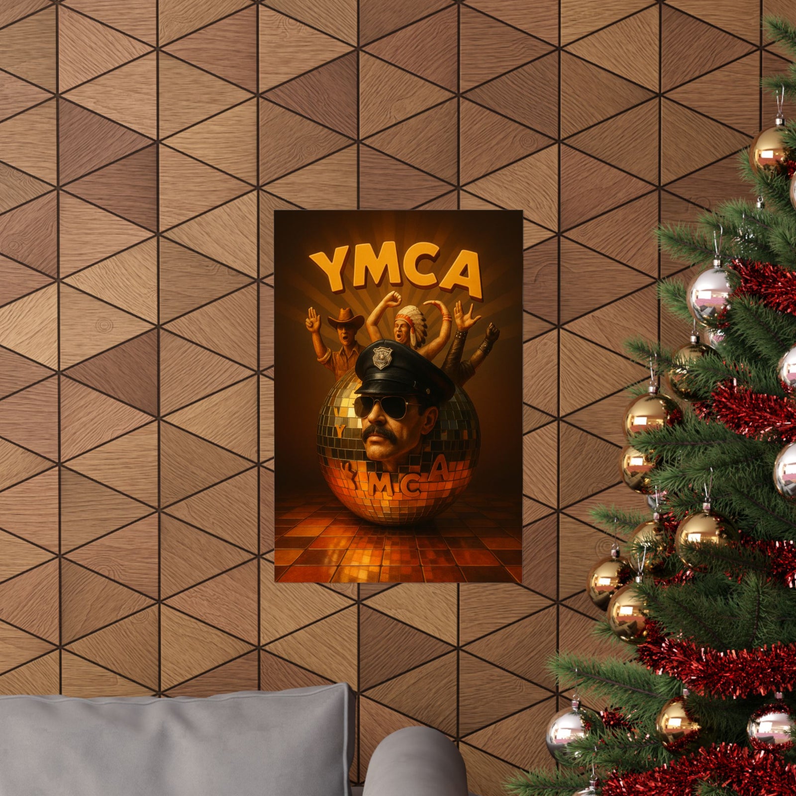 Village People Hyper-Real 3D Poster - Wall Art Print