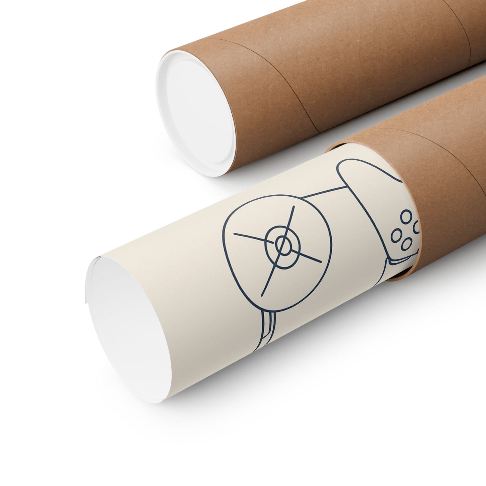 Playstation Minimalist Line Art Poster - Wall Art Print