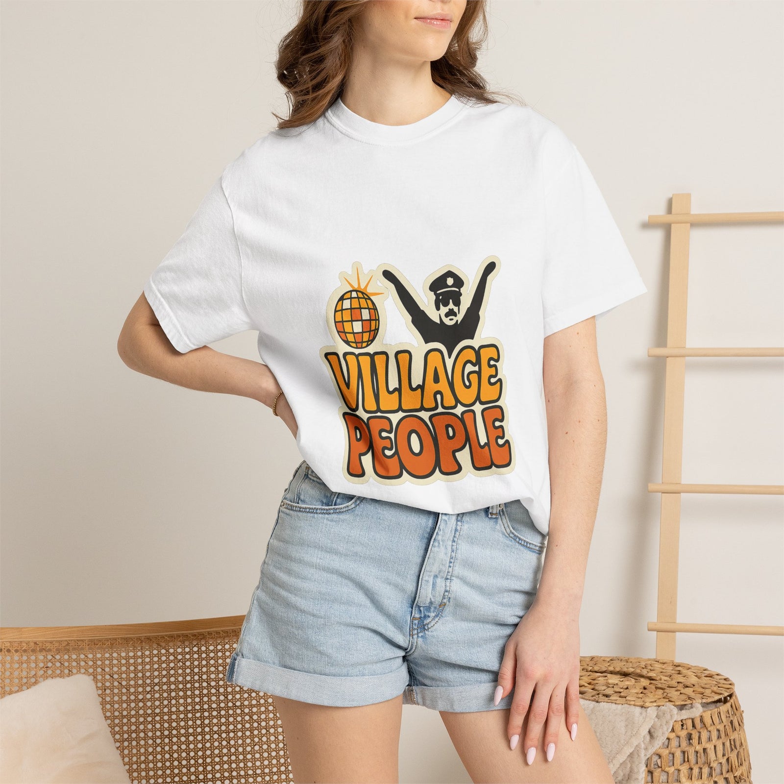 Village People Disco Music Tee - Statement Text / Typographic Tee