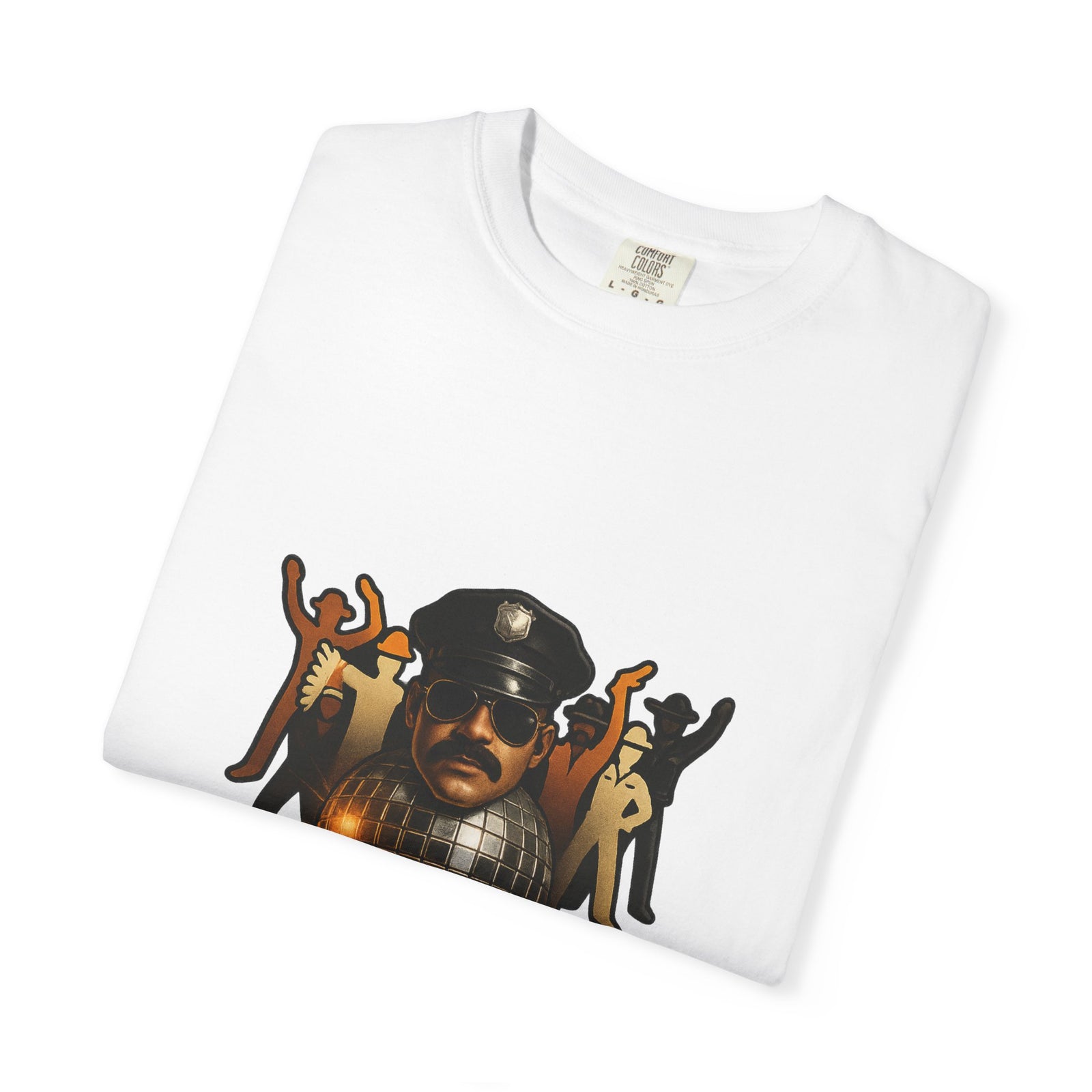 Village People Disco Music Tee - Hyper-Real 3D Fusion Object Tee