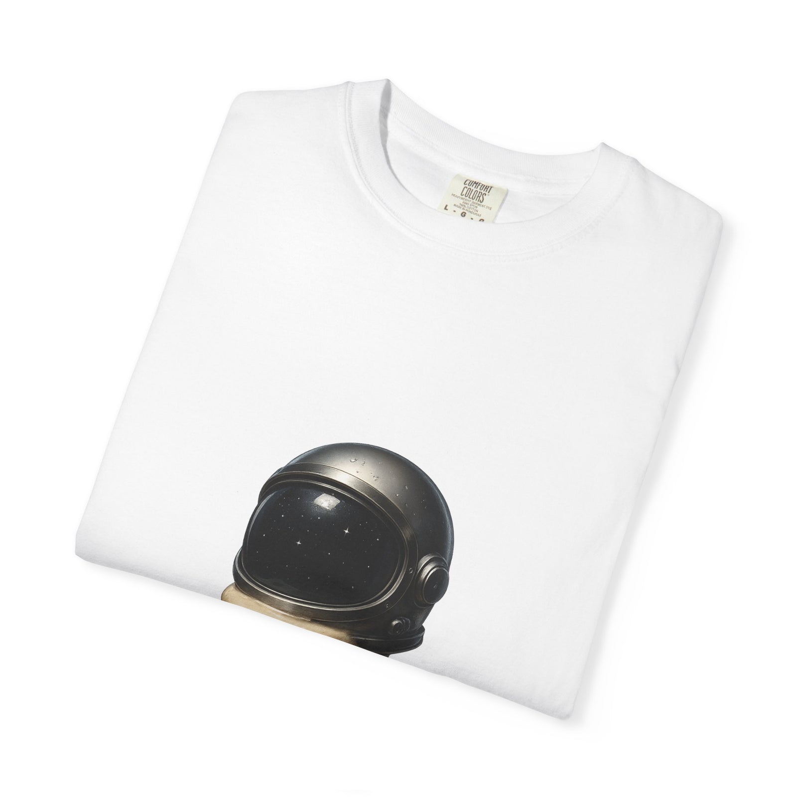 Astronaut Ice Cream Cone Graphic Tee, Surreal 3D Space Melt