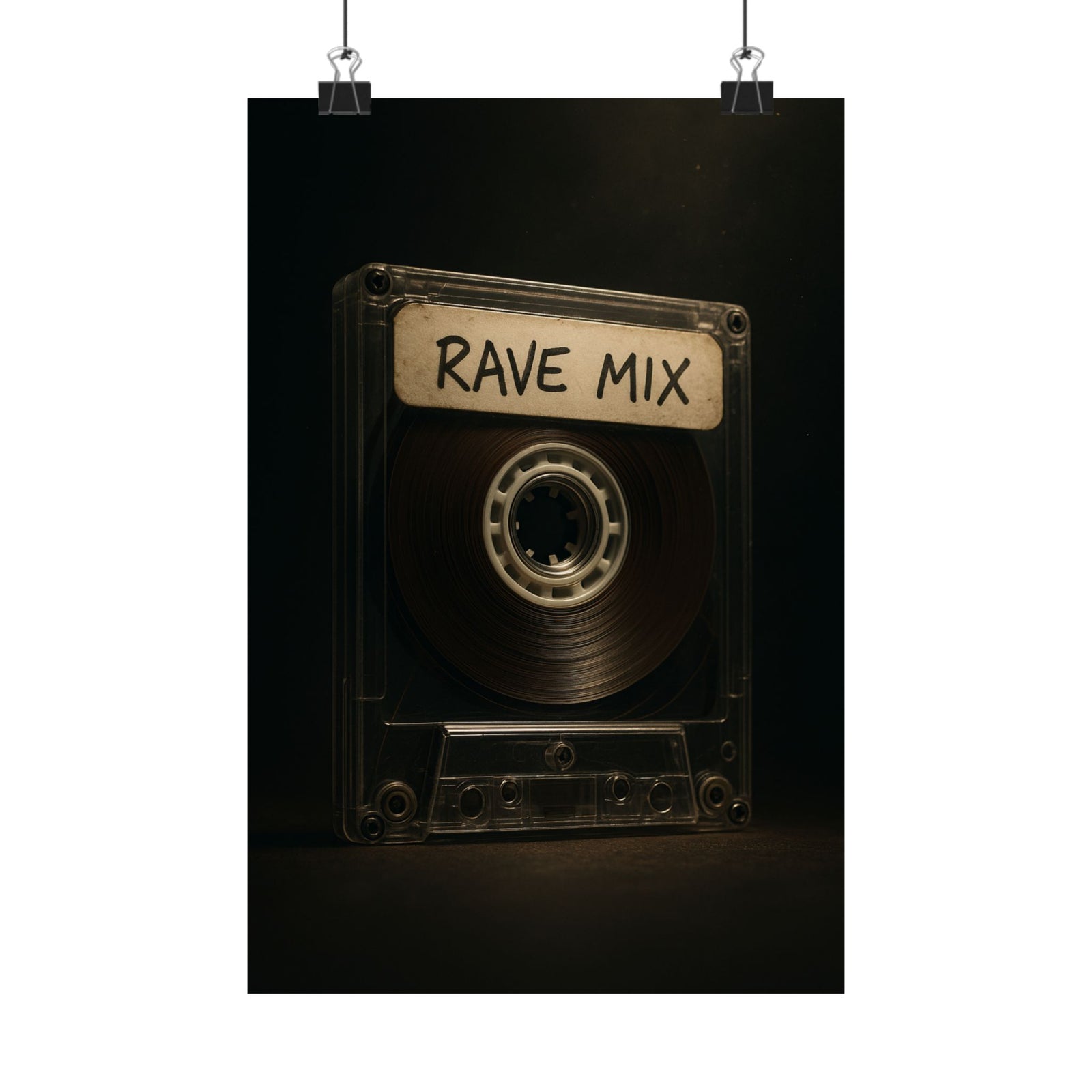 Mixtape Cassette Art Print Poster, Cinematic Studio Key Art