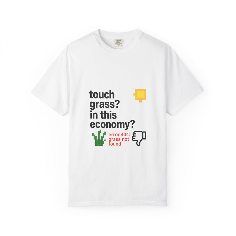 Touch Grass Graphic Tee, Error 404 Grass Not Found