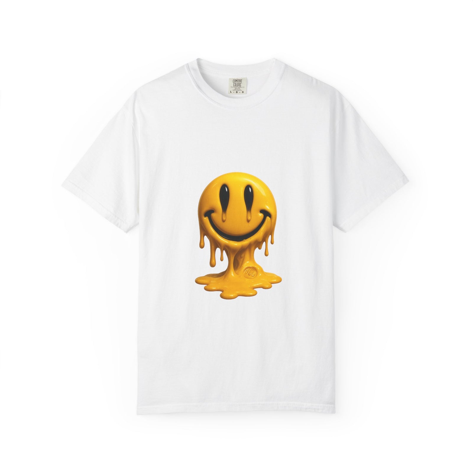 Melting Acid Smiley Graphic Tee, 4AM Warehouse Meltdown