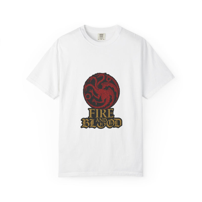 House Of The Dragon Fantasy TV T-Shirt - Modern Gothic Subverted-Logo Luxe Tee