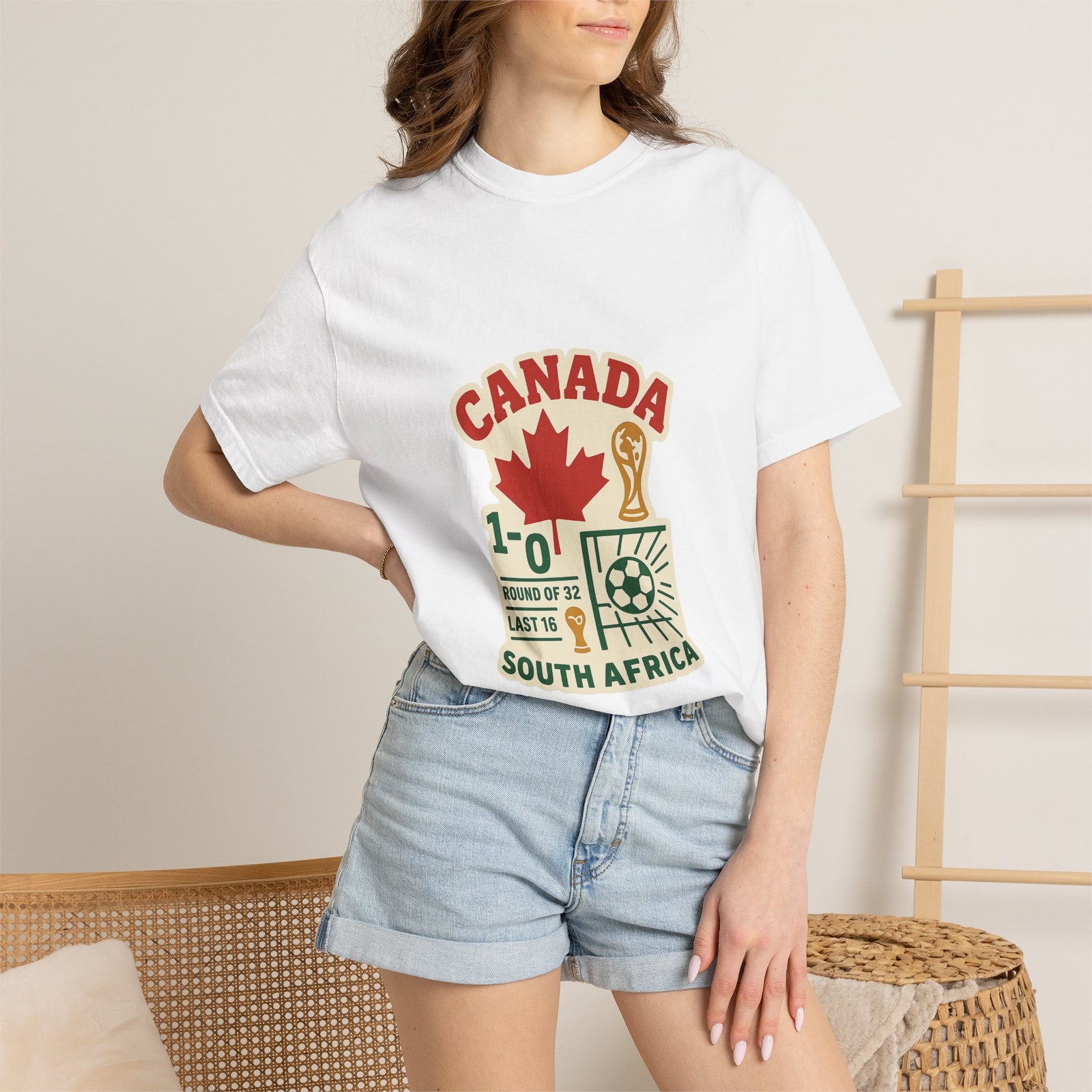 South Africa Vs Canada Football Graphic Tee - Hyper-Local Place-Pride Tee