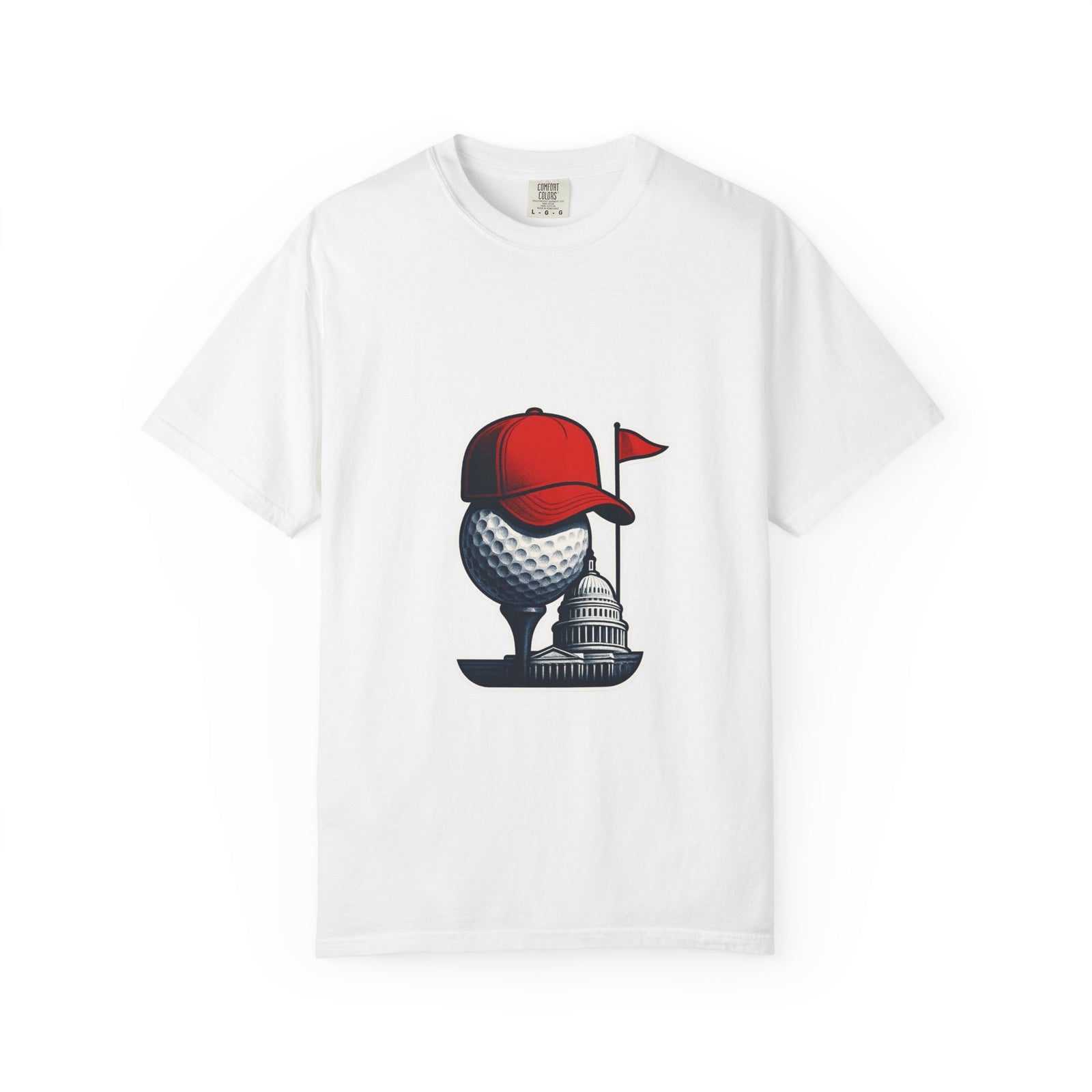 Donald Trump Political Satire Graphic Tee - Hyper-Real 3D Fusion Object Tee