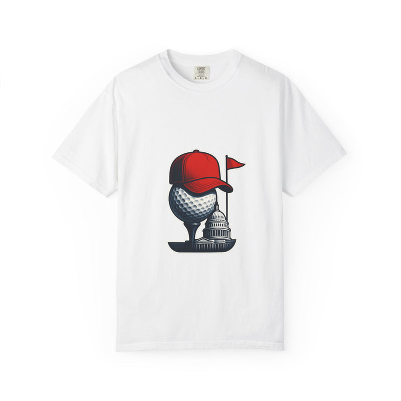 Donald Trump Political Satire Graphic Tee - Hyper-Real 3D Fusion Object Tee