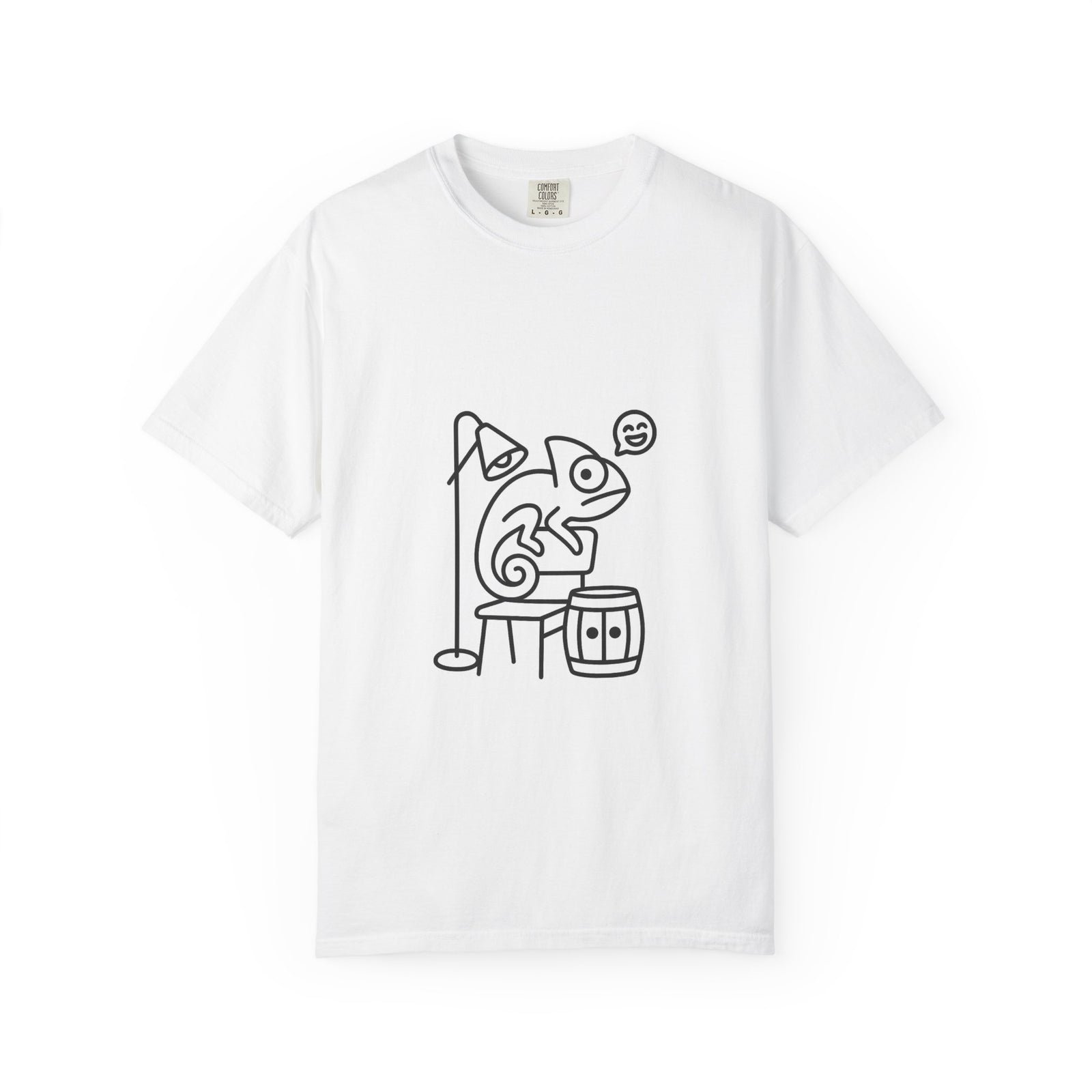 Meccha Chameleon Gaming Prop Hunt Tee - Minimalist Line Art Tee