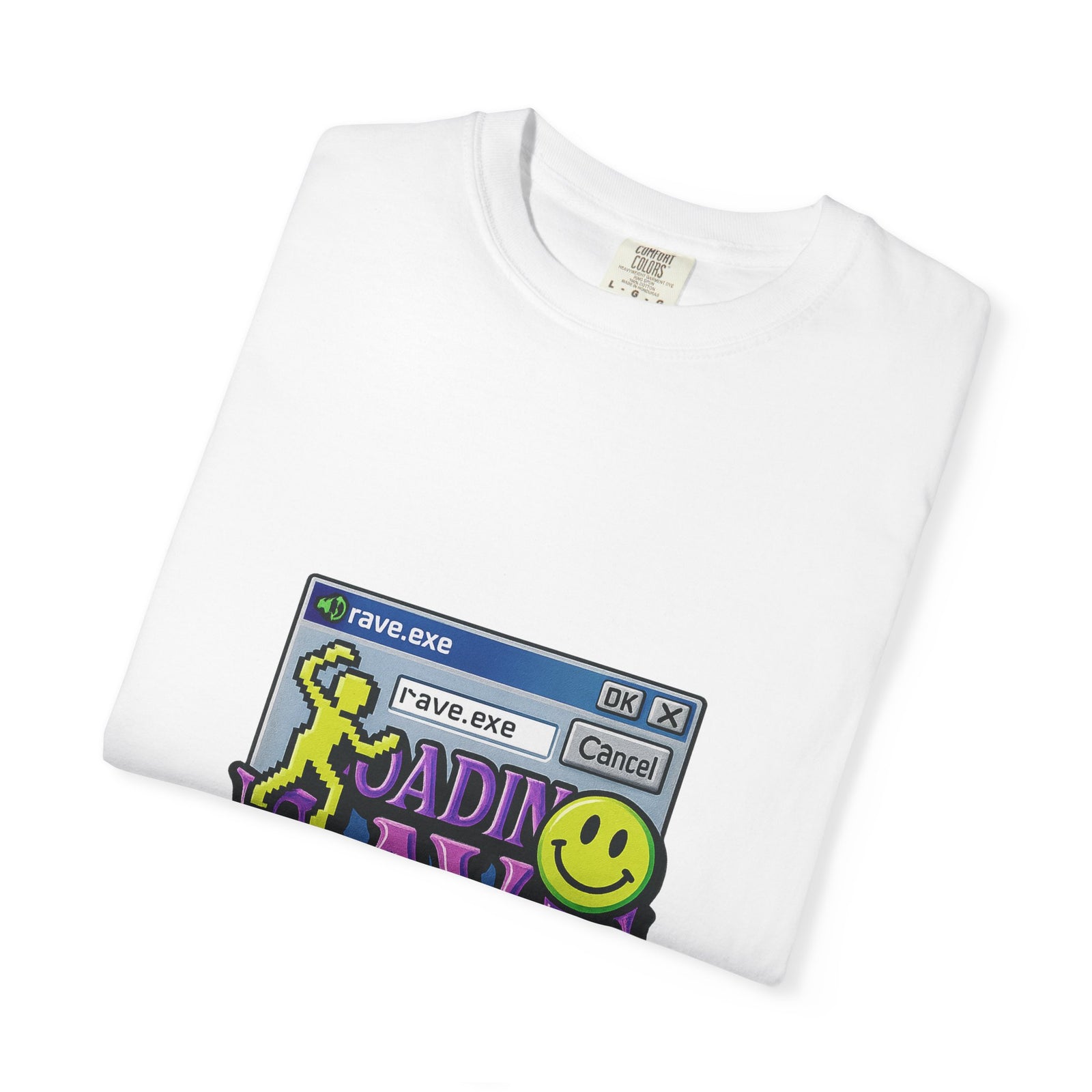 Rave.exe Loading Bar Graphic Tee, Buffering The Drop