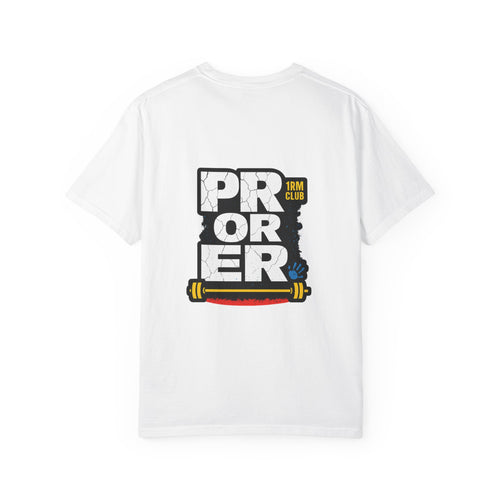 PR Or ER Graphic Tee, Heavy Barbell Back Hit