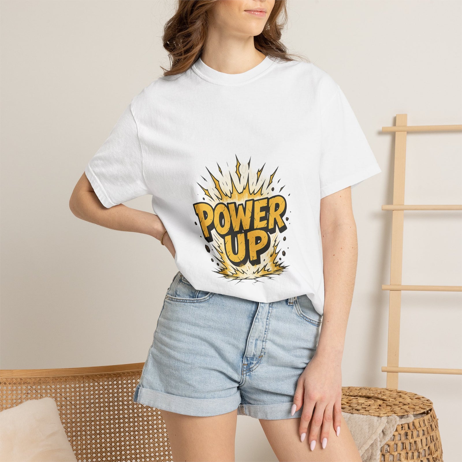 Power Up Aura Graphic Tee, Shonen Transformation Type