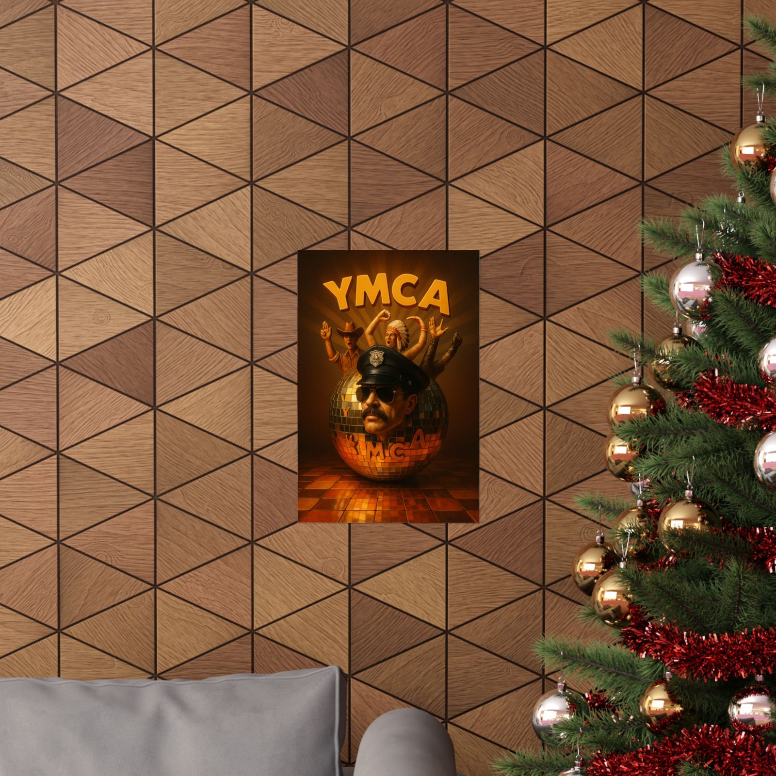 Village People Hyper-Real 3D Poster - Wall Art Print