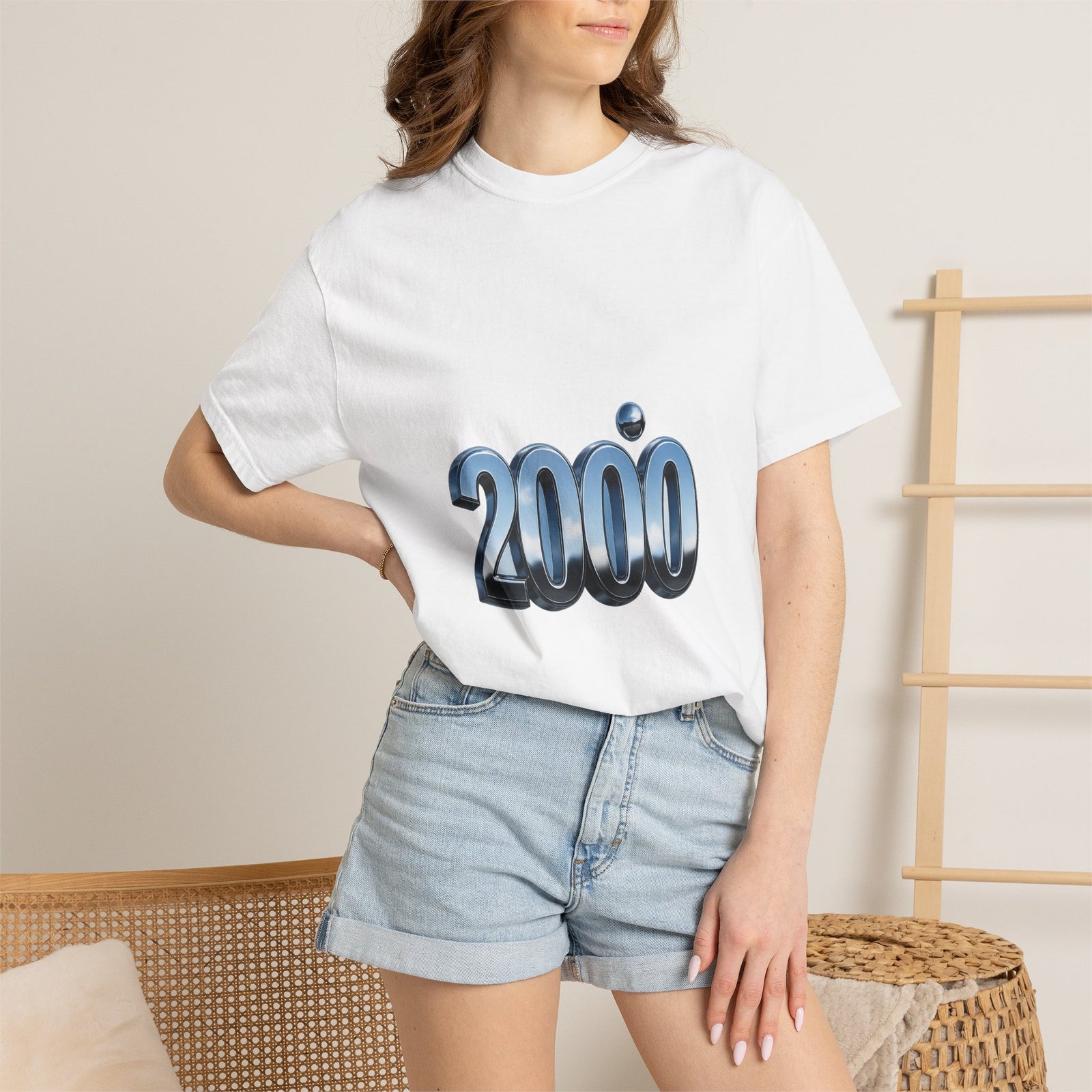 Chrome 2000 Numerals Graphic Tee, Liquid Metal Millennium Vibe