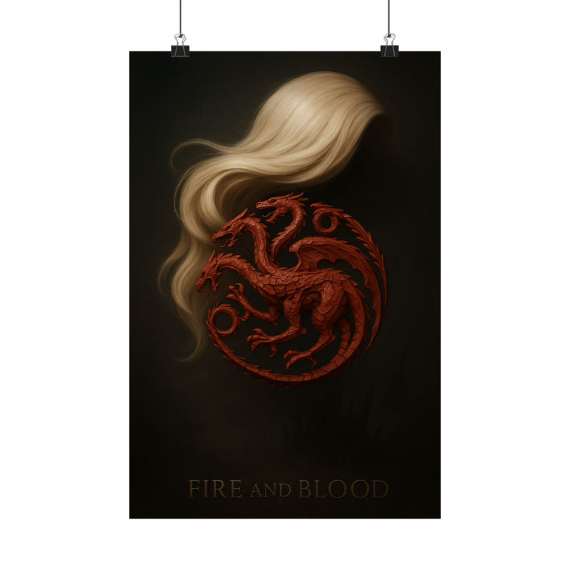 House Of The Dragon Hyper-Real 3D Poster - Wall Art Print