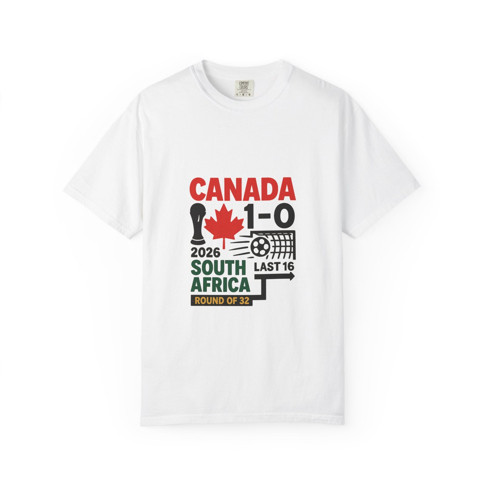 South Africa Vs Canada Football Graphic Tee - Statement Text / Typographic Tee
