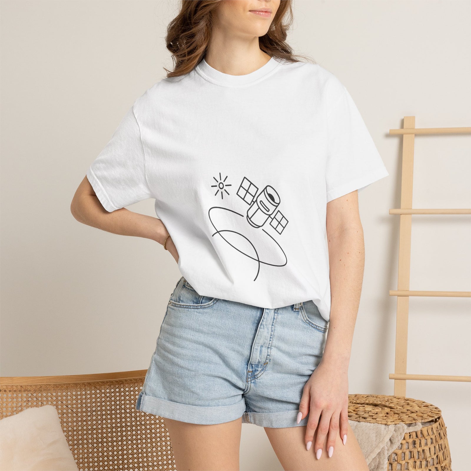 Swift Telescope Space Science T-Shirt - Minimalist Line Art Tee