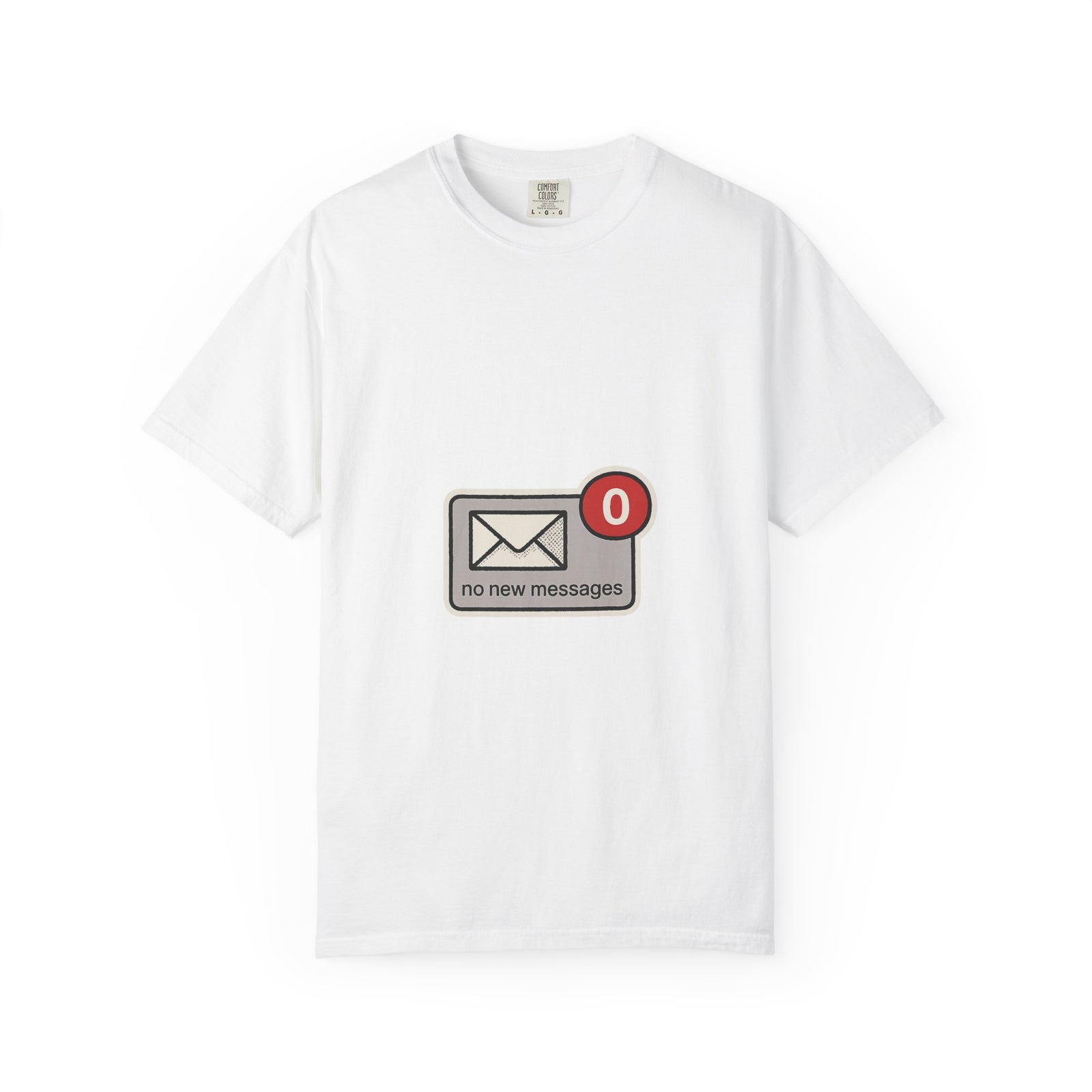 No New Messages Graphic Tee, Empty Inbox Meme Vibe