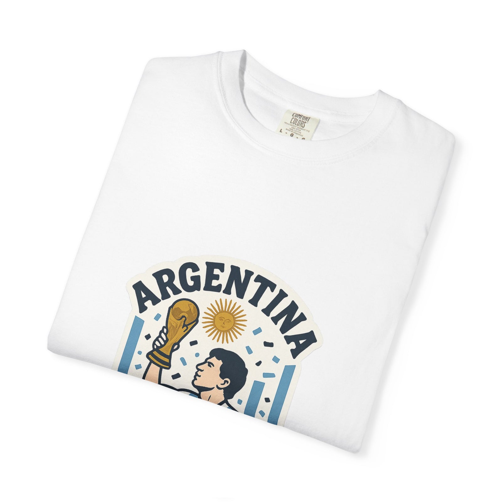 Argentina National Football Team Football Graphic Tee - Hyper-Local Place-Pride Tee