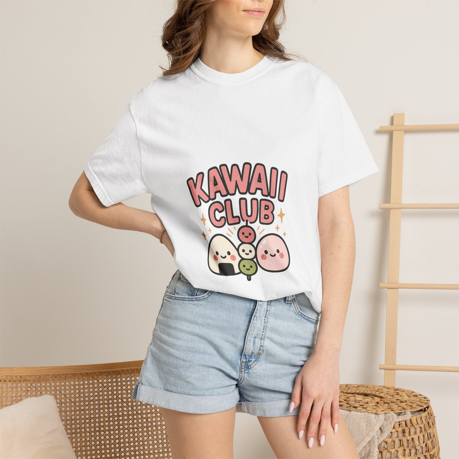 Kawaii Club Chibi Snacks Graphic Tee, Cute Mascot Lineup