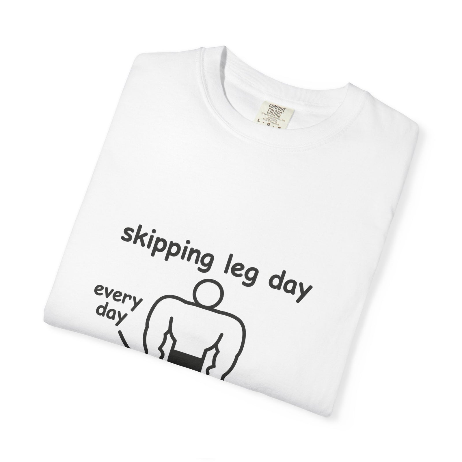 Skip Leg Day Diagram Graphic Tee, Chicken Legs Meme