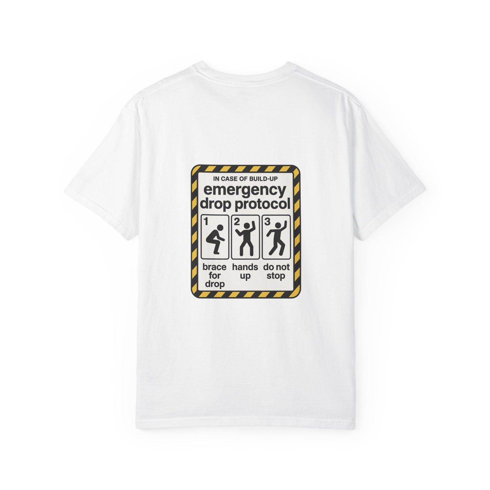 Bass Drop Safety Card Graphic Tee, Brace For The Drop