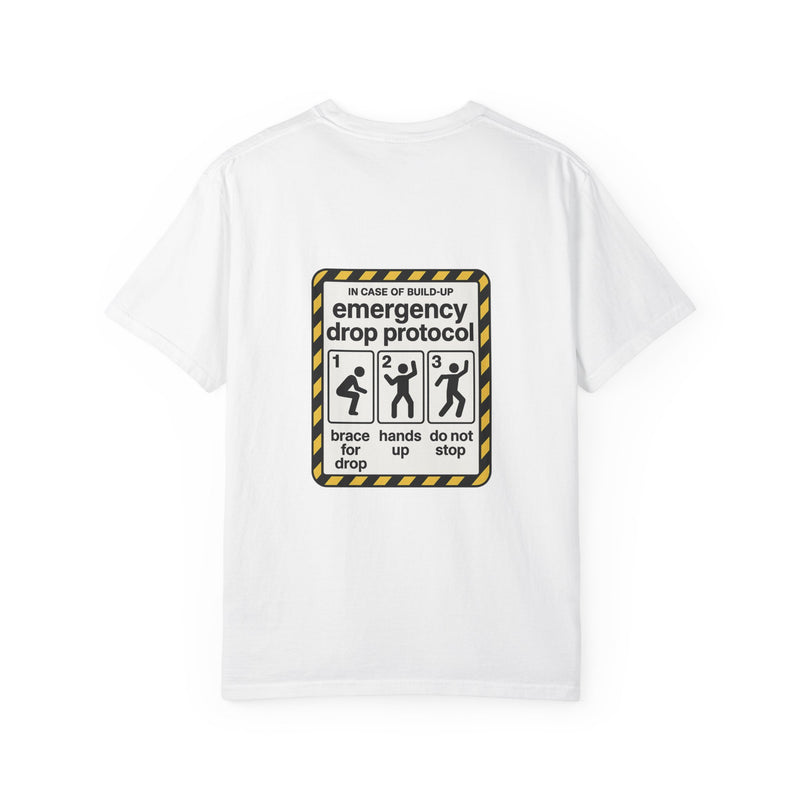 Bass Drop Safety Card Graphic Tee, Brace For The Drop