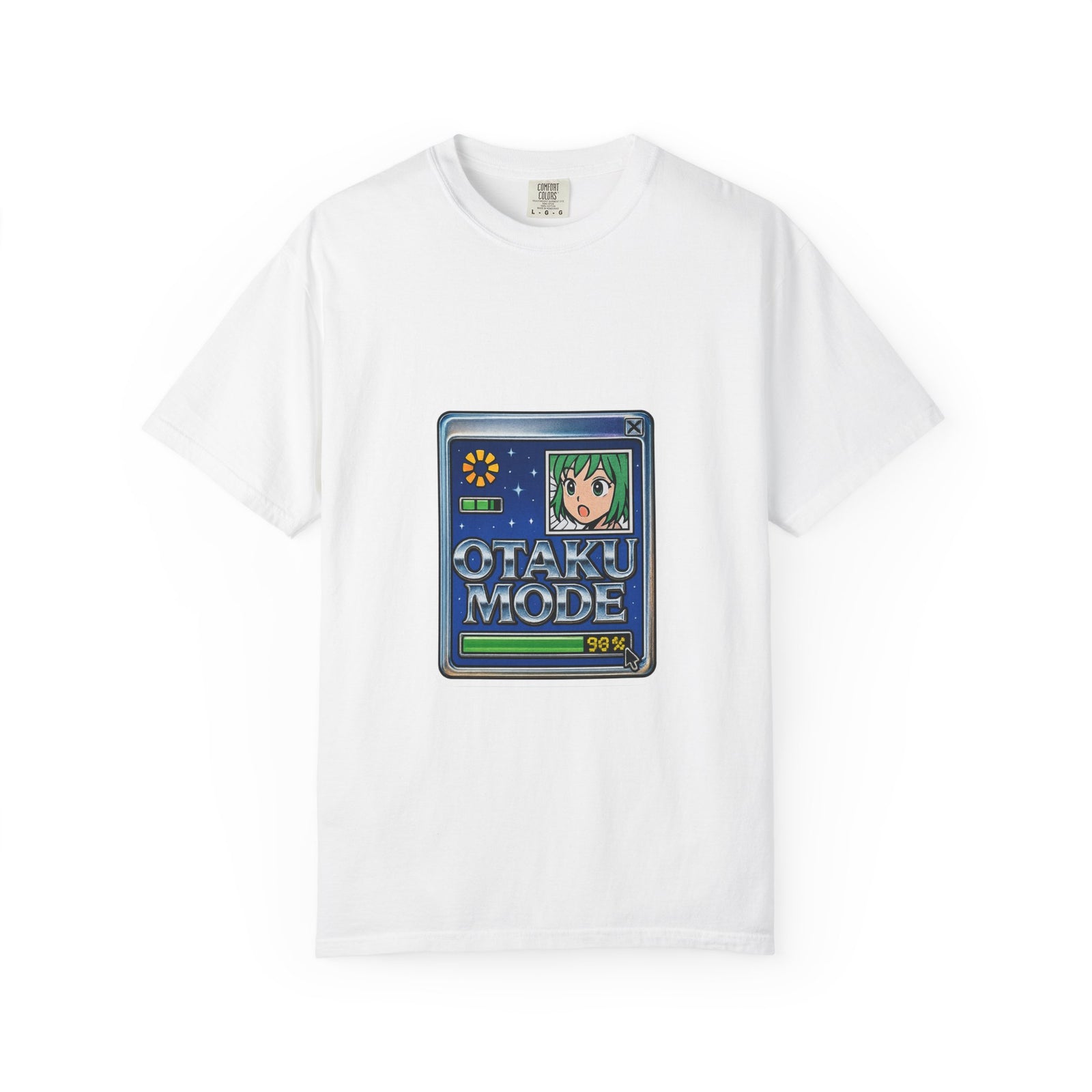 Otaku Mode Loading Graphic Tee, Y2K Fansub Nostalgia