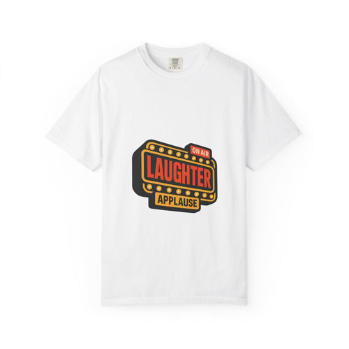 Laughter Sign Graphic Tee, Sitcom Studio Cue Streetwear