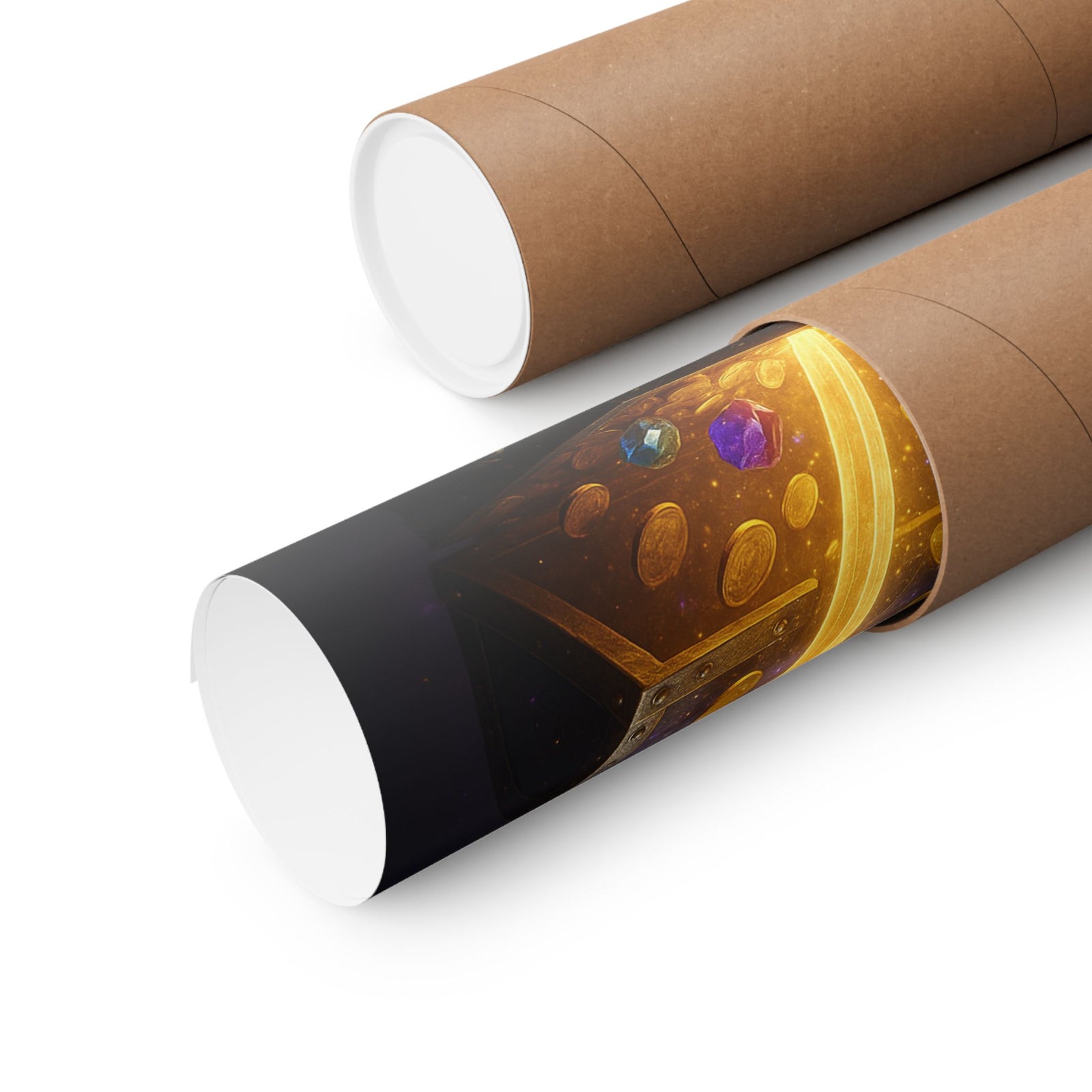 Legendary Loot Drop Art Print Poster, Epic Chest Reveal