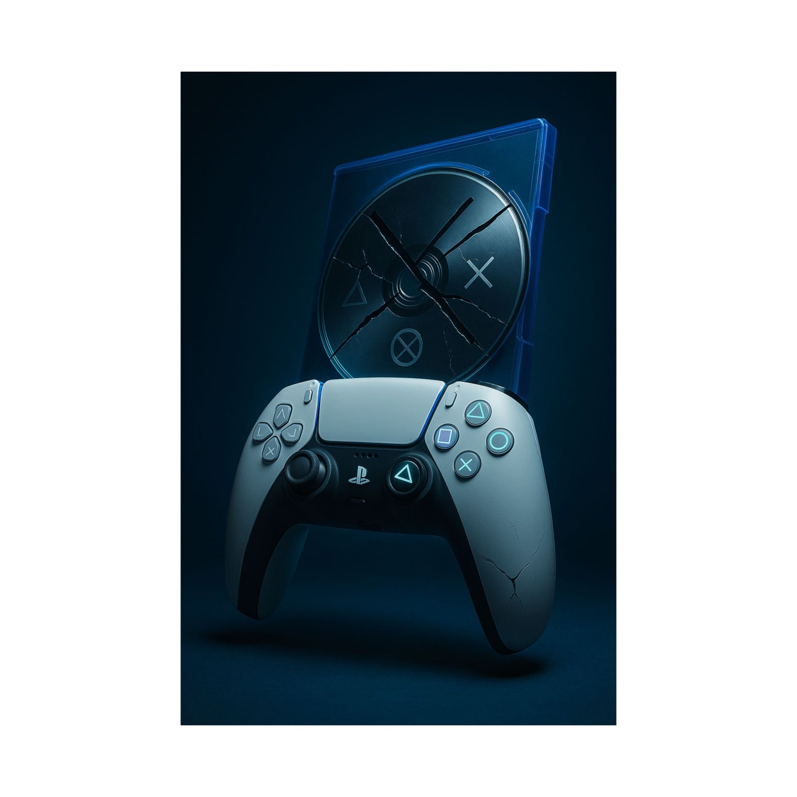 Playstation Hyper-Real 3D Poster - Wall Art Print