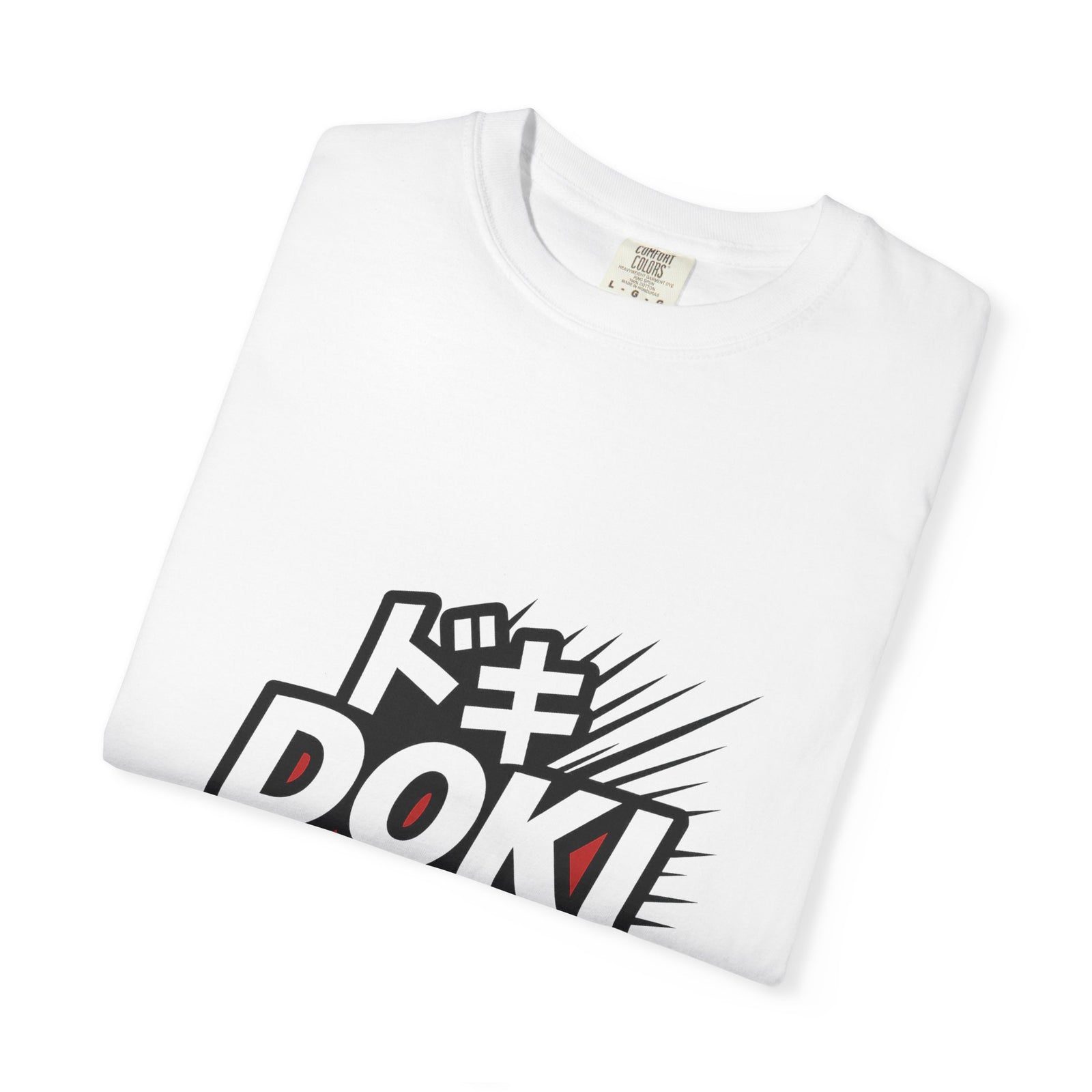Doki Doki SFX Graphic Tee, Manga Onomatopoeia Streetwear