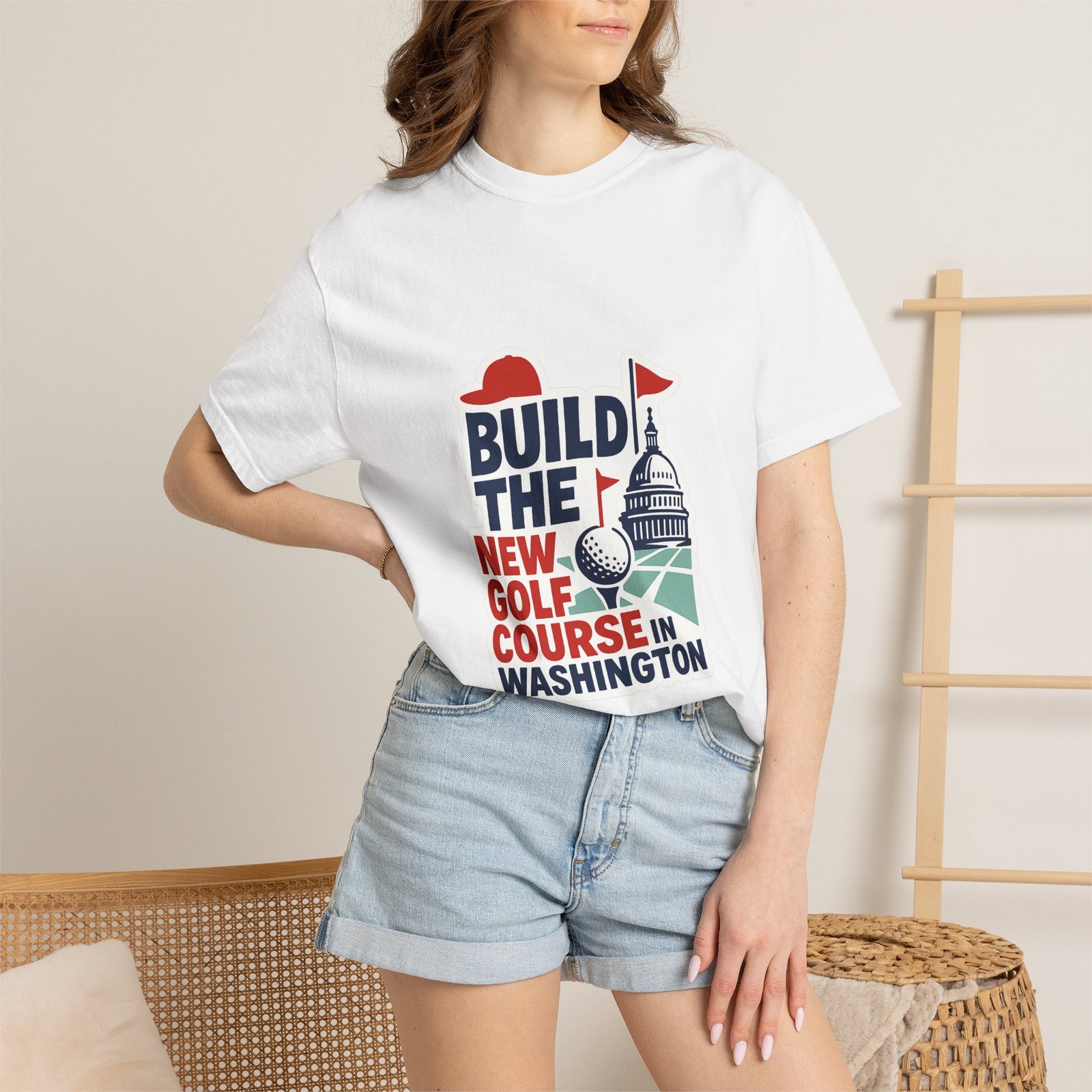 Donald Trump Political Satire Graphic Tee - Statement Text / Typographic Tee