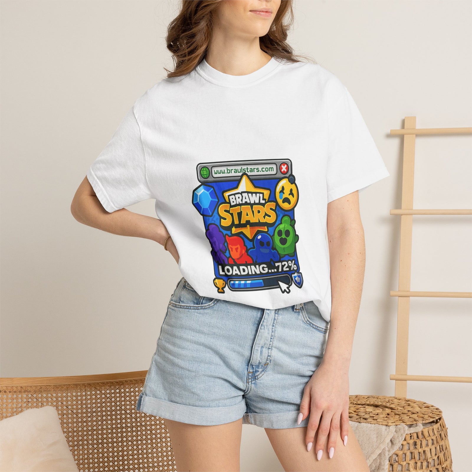 Brawl Stars Mobile Gaming Brawler Tee - Y2K Early-Internet Nostalgia Tee