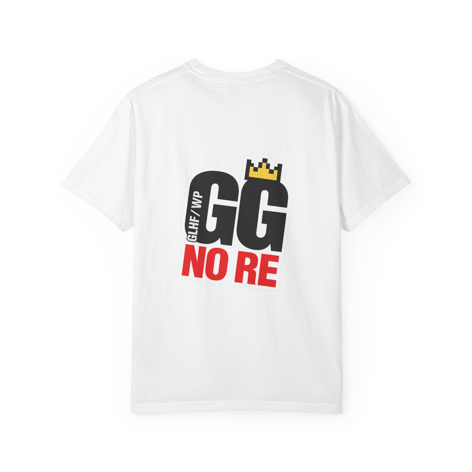 GG No Re Graphic Tee, Streetwear Back Hit Wordmark