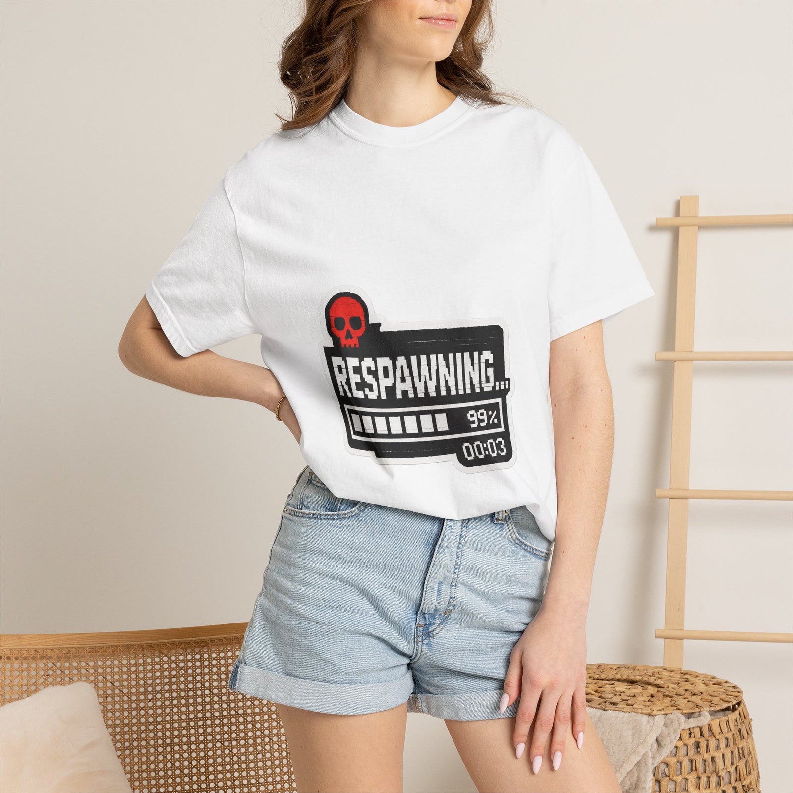 Respawning Graphic Tee, Death Screen Loading Bar