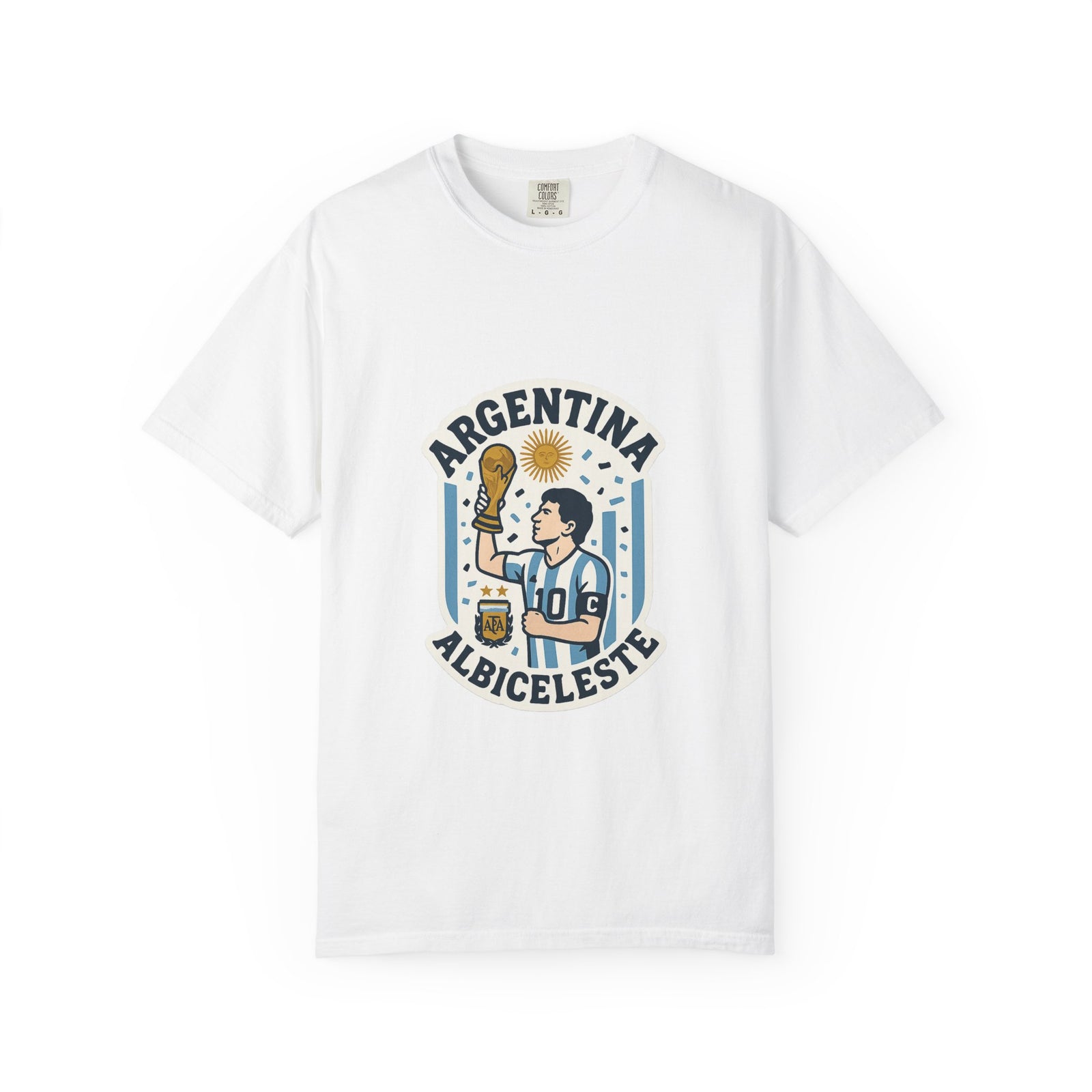 Argentina National Football Team Football Graphic Tee - Hyper-Local Place-Pride Tee
