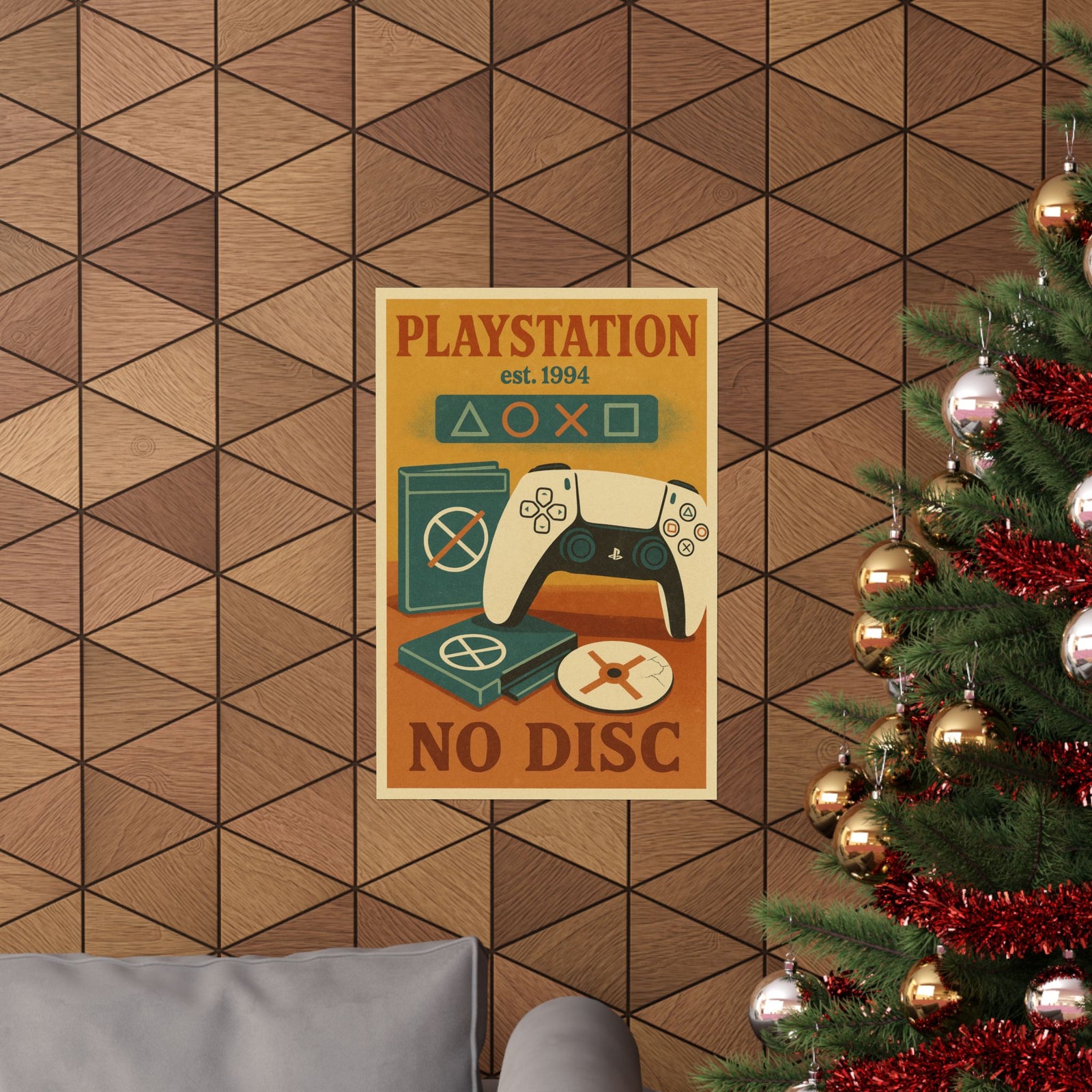 Playstation Vintage / Retro Poster - Wall Art Print