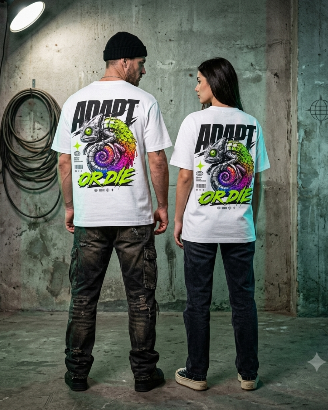 Adapt or Die - Meccha Chameleon - Graphic T