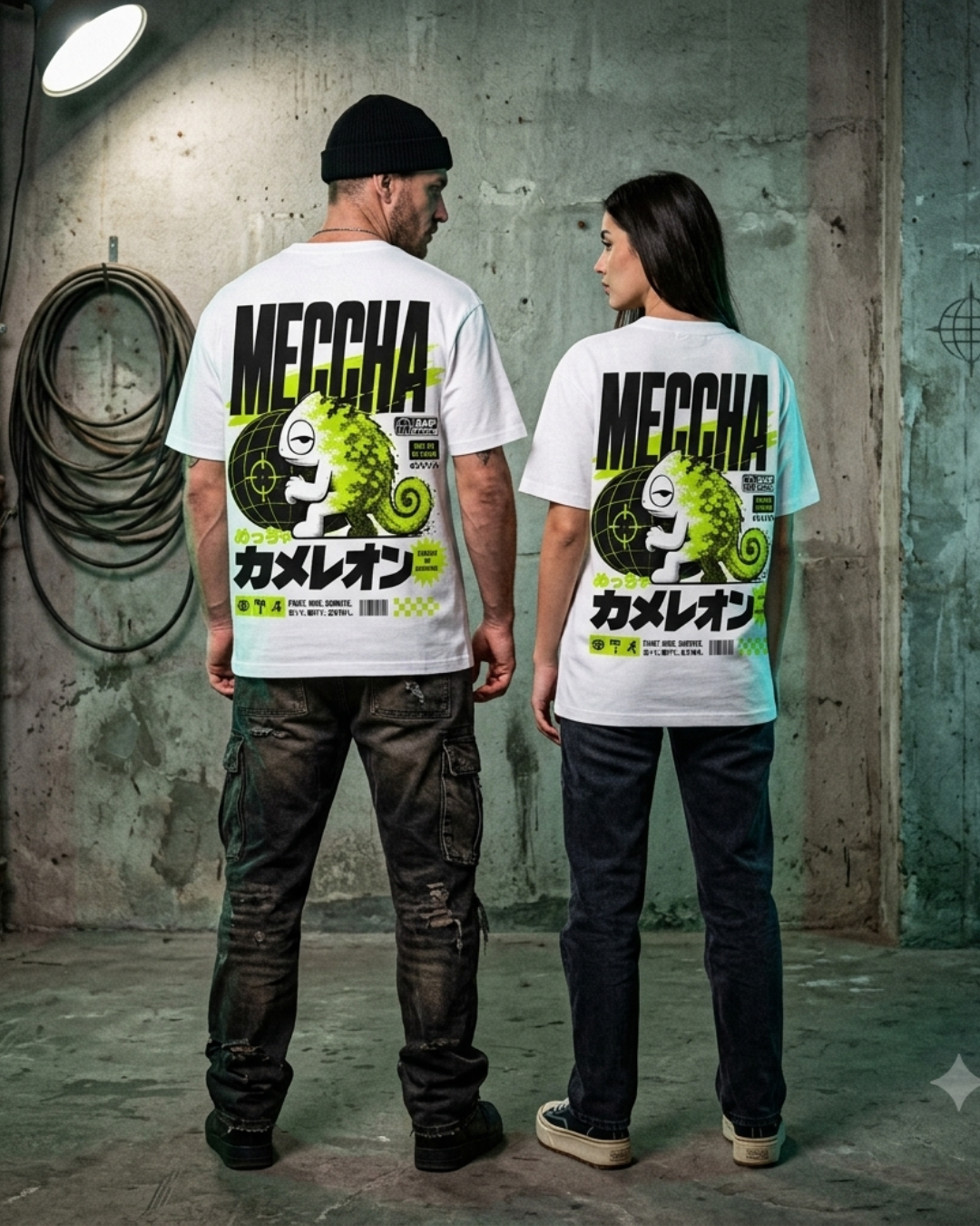 Meccha Chameleon Streetwear Graphic T