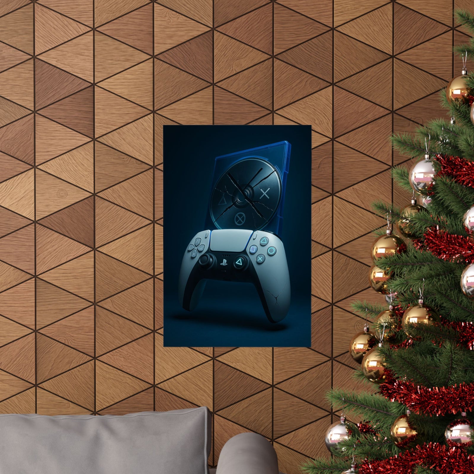 Playstation Hyper-Real 3D Poster - Wall Art Print