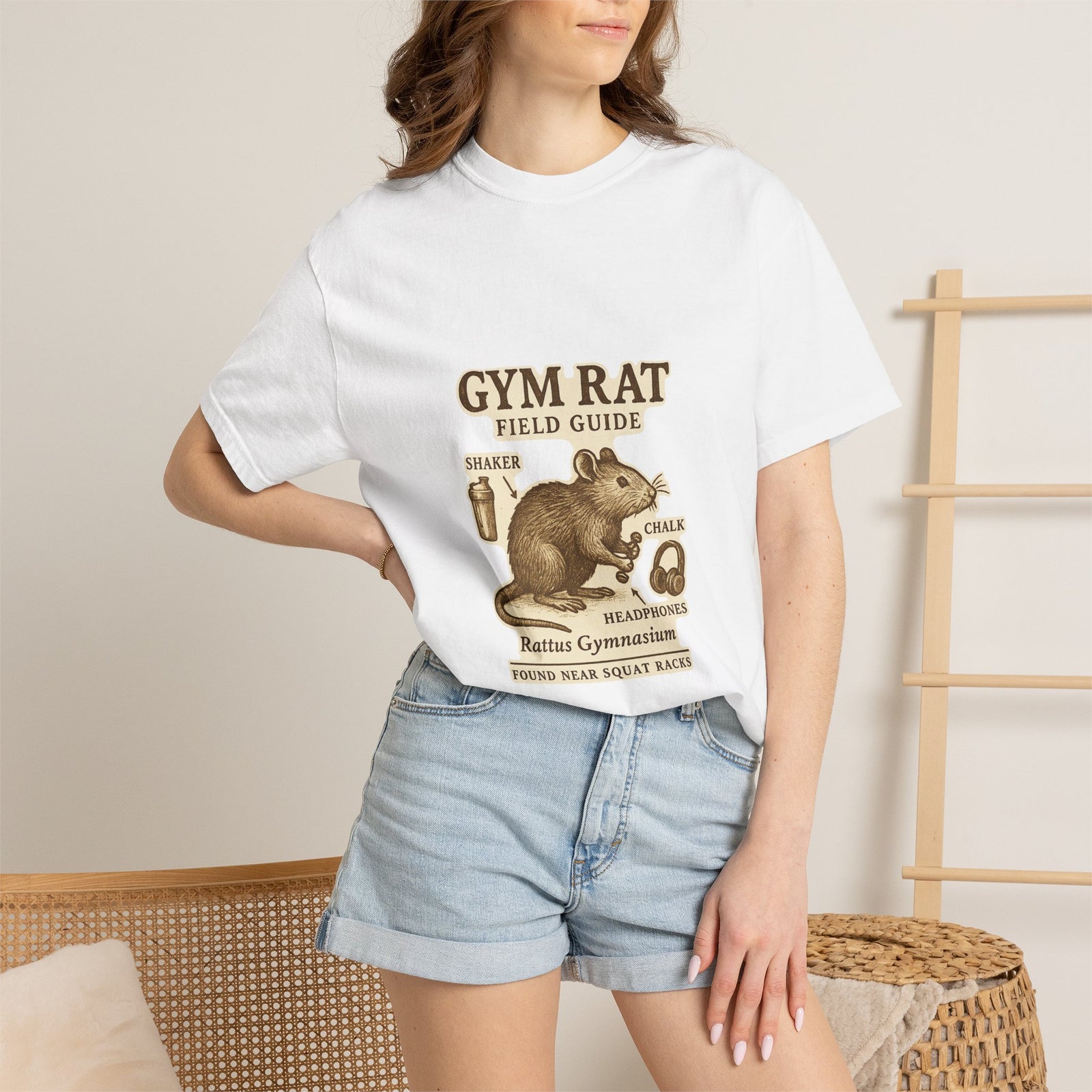 Gym Rat Field Guide Graphic Tee, Rattus Gymnasium