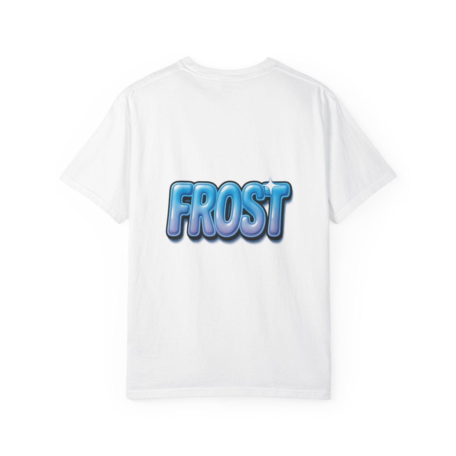 Frosted Gel Wordmark Graphic Tee, Aqua Y2K Streetwear Vibe