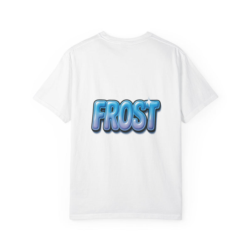Frosted Gel Wordmark Graphic Tee, Aqua Y2K Streetwear Vibe