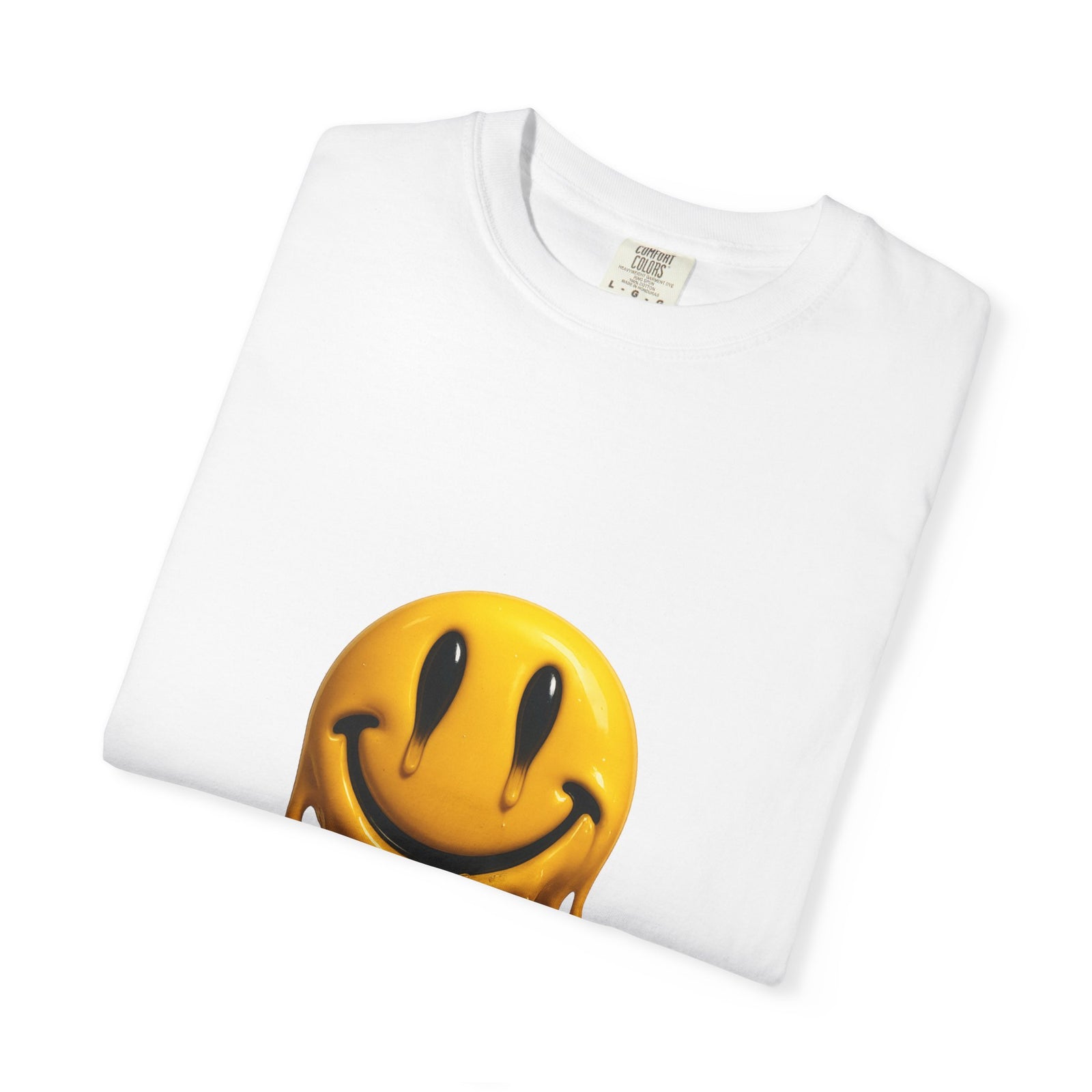 Melting Acid Smiley Graphic Tee, 4AM Warehouse Meltdown