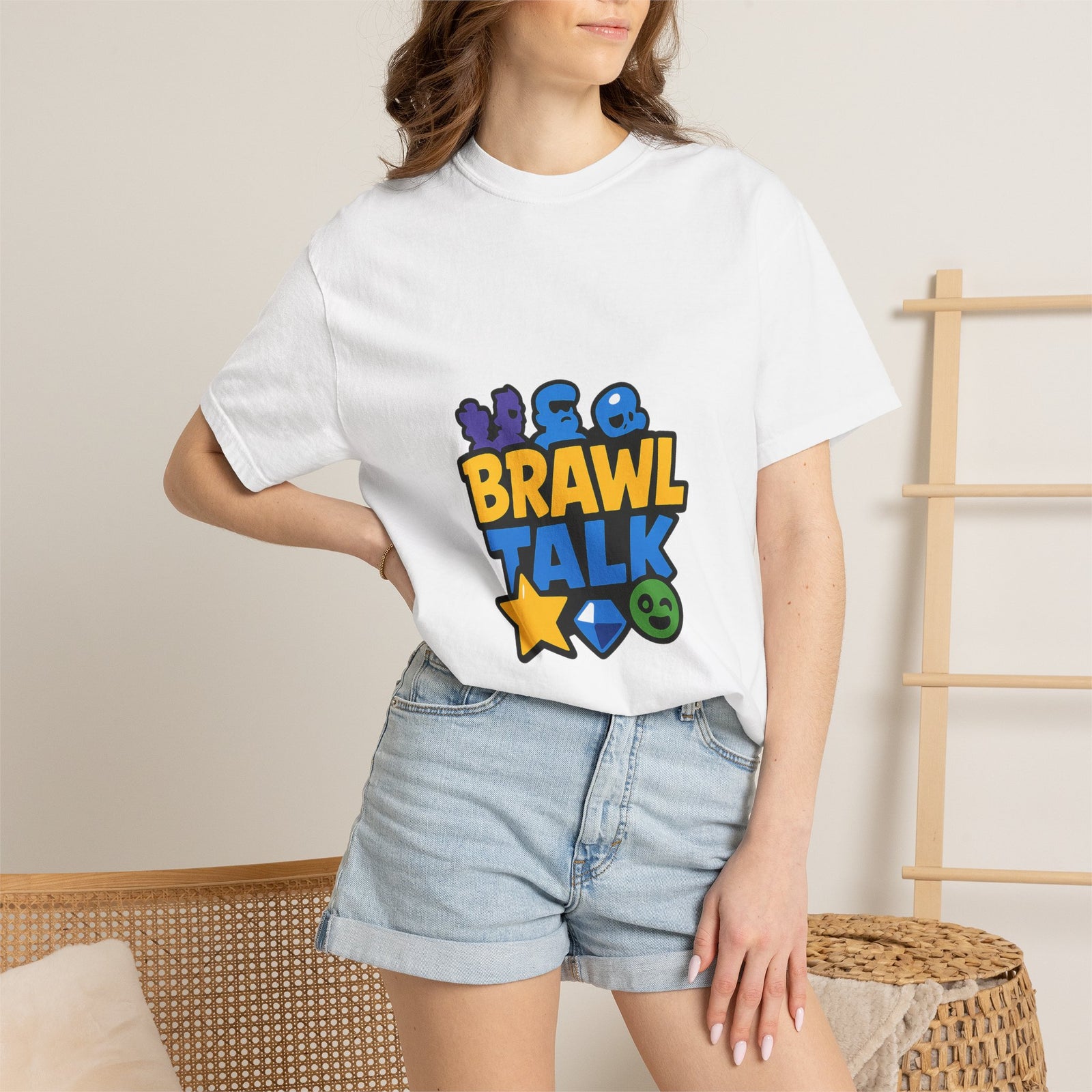 Brawl Stars Mobile Gaming Brawler Tee - Statement Text / Typographic Tee